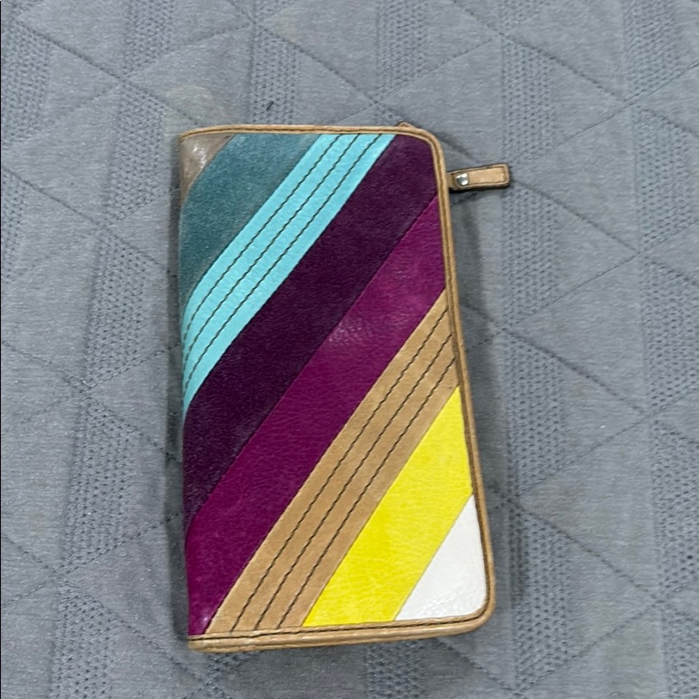 Fossil striped wallet